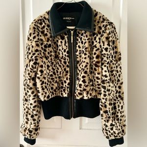 Faux fur GUESS zip up jacket